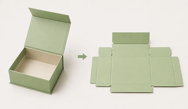 Foldable Hinged Lid Box
