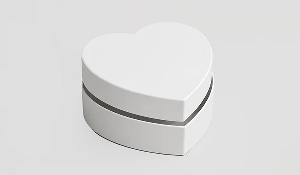 Heart-Shaped Two Piece Rigid Box