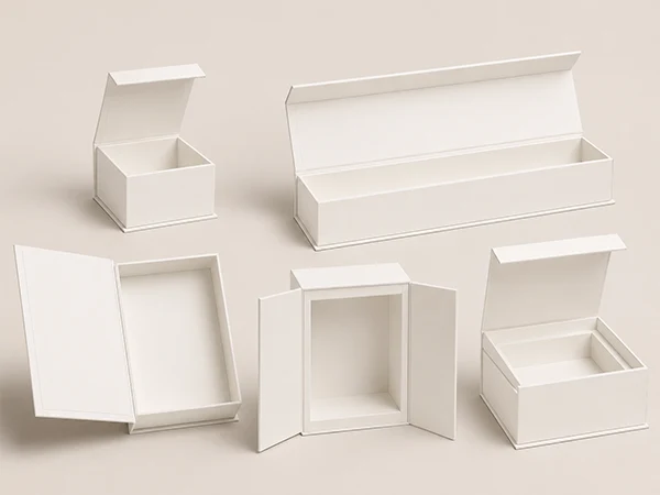 Custom Hinged Lid Rigid Boxes Size & Structure