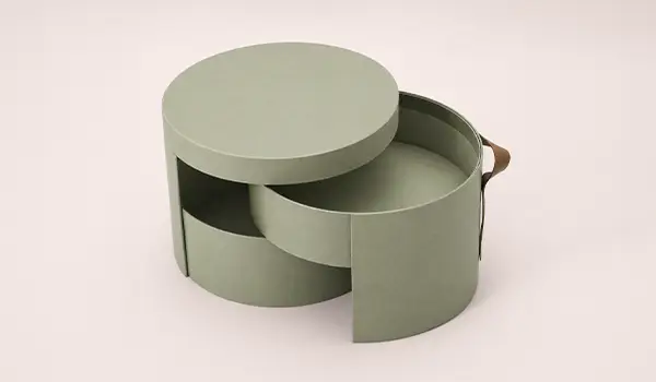 Double Layer Round Rigid box