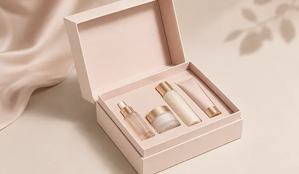 Hinged Lid Cosmetic Box
