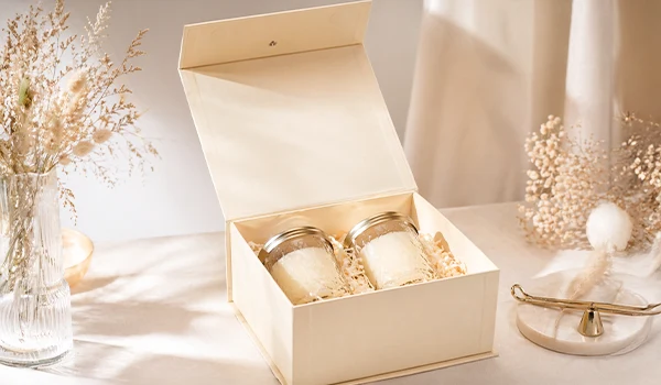 Hinged Lid Rigid Box for Scented Candles