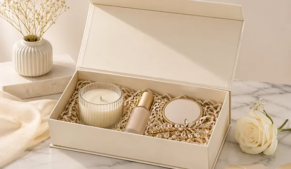 Ivory magnetic gift box