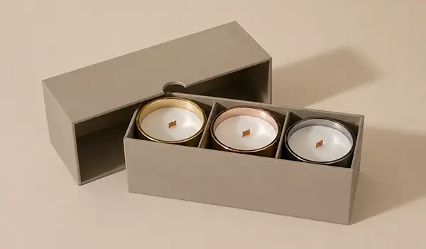 Lid and Base Candle Box