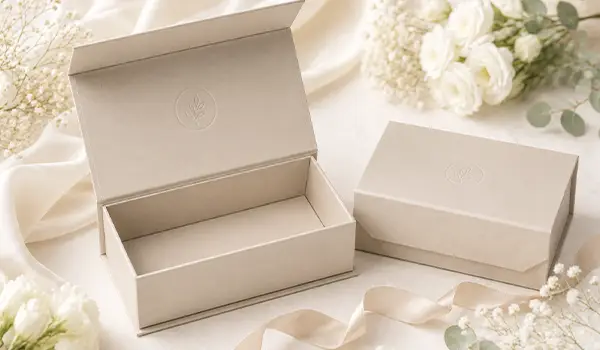 Minimalist magnetic gift box