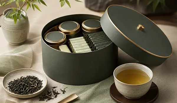 Tea round rigid box