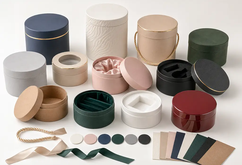 What Can Be Customized for Round Rigid Boxes