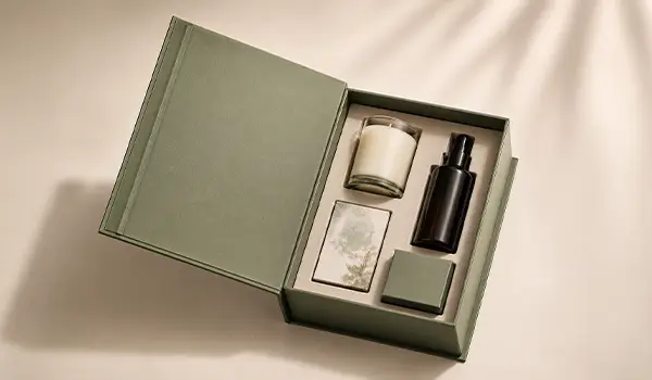 book-style rigid box for gift