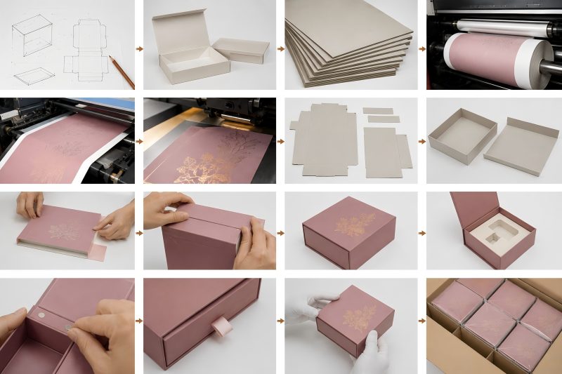 Manufacturing Process of Rigid Box