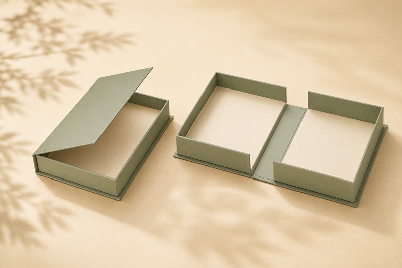 2 Common Lid Structures of Book Style Rigid Box