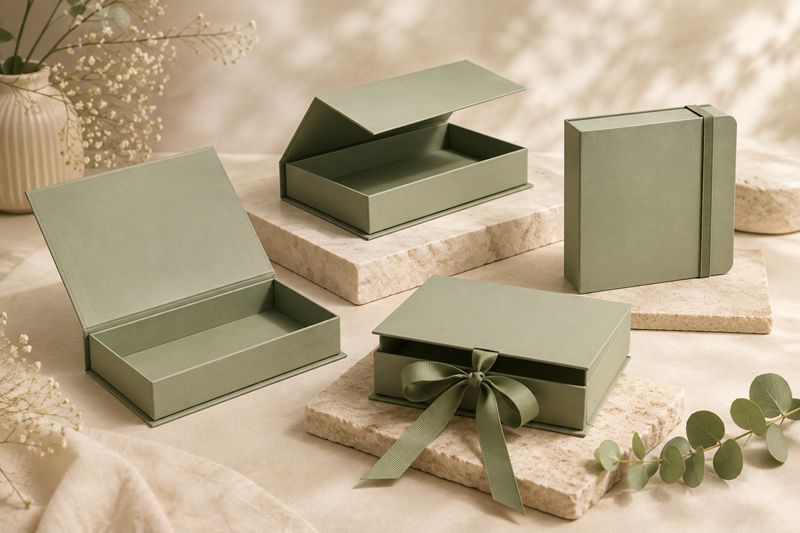 4 Closure Styles of Book Style Rigid Box