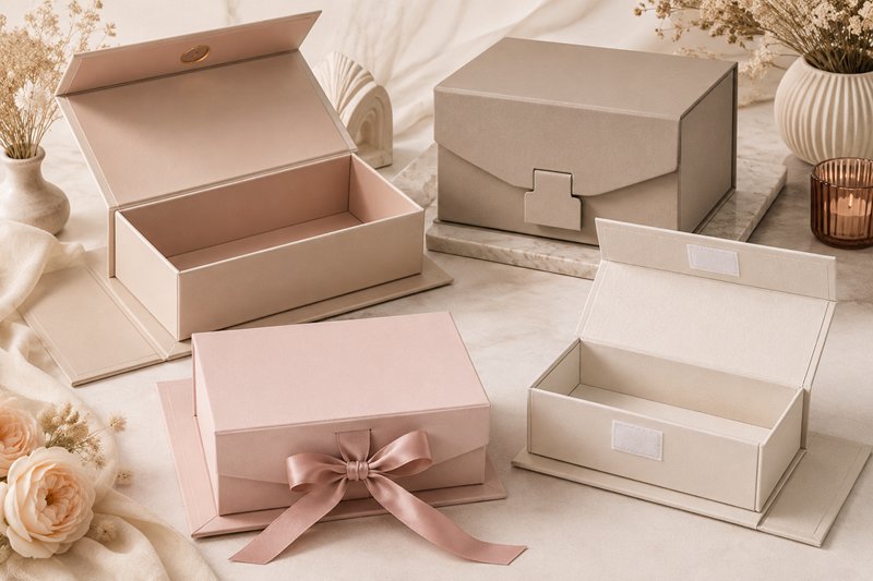 4 Closure Styles of Collapsible Rigid Box