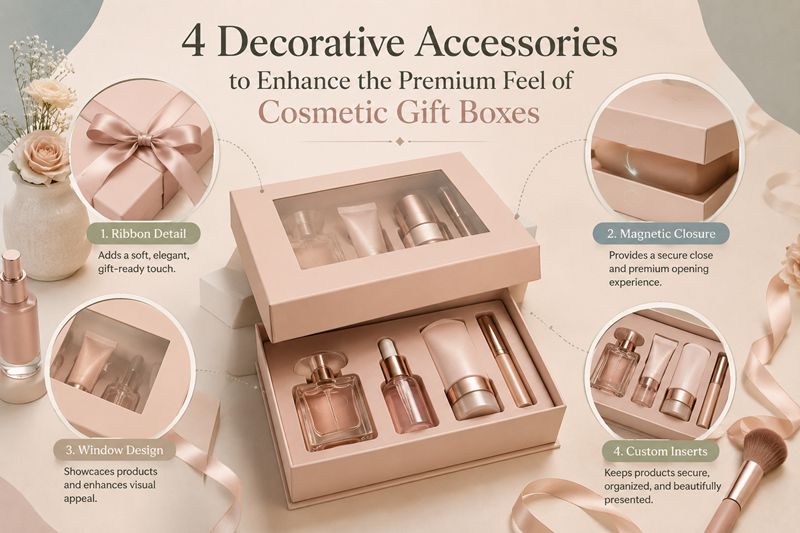 4 Decorative Accessories of Cosmetic Gift Boxes