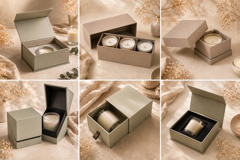 6 Types of Custom Rigid Candle Box