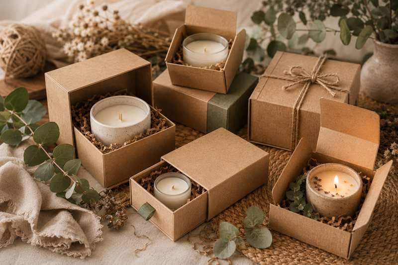 Eco-Friendly Theme Candle Packaging Boxes