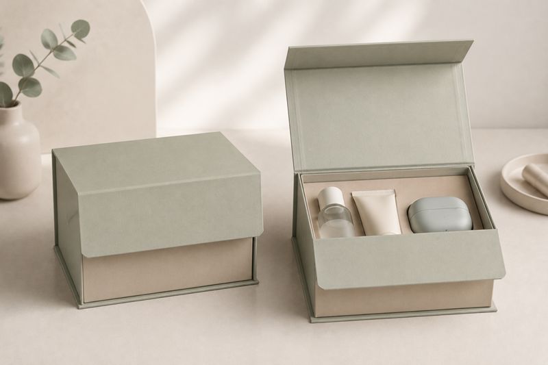 Half Flap Magnetic Rigid Box