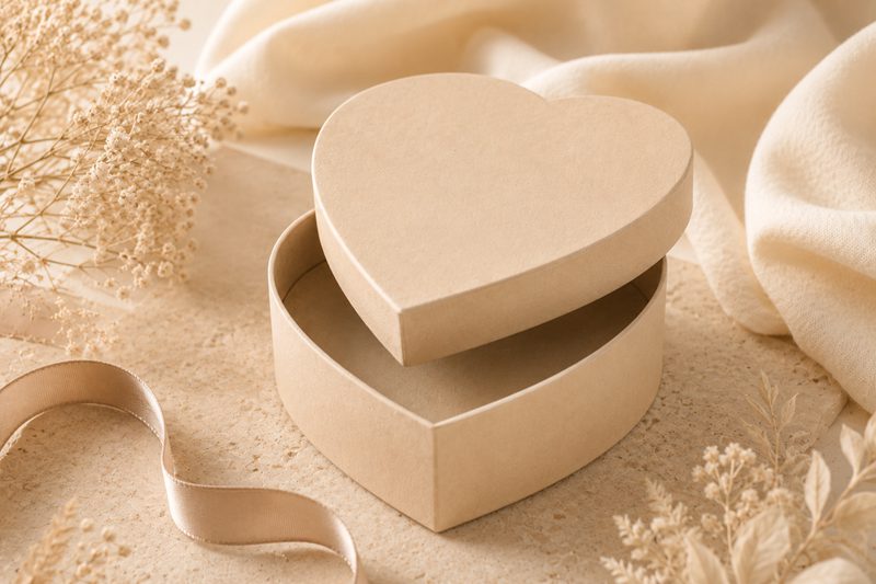 Heart-shaped Two Piece Rigid Box
