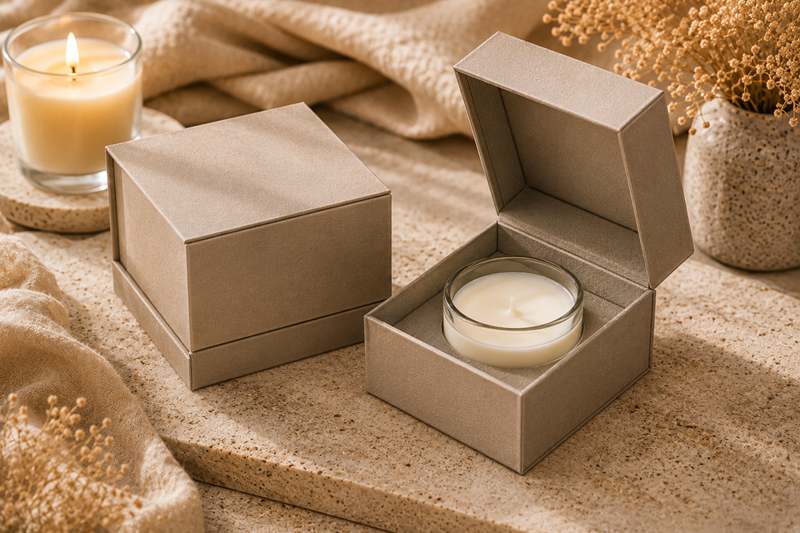 Hinged Lid Candle Box