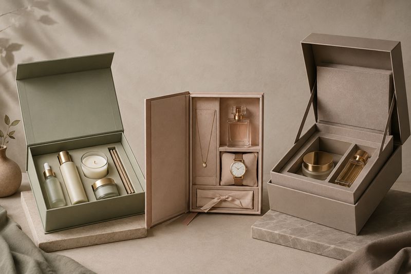 Hinged Lid Rigid Boxes for Different Product Categories