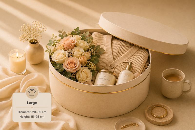 Large Round Rigid Box