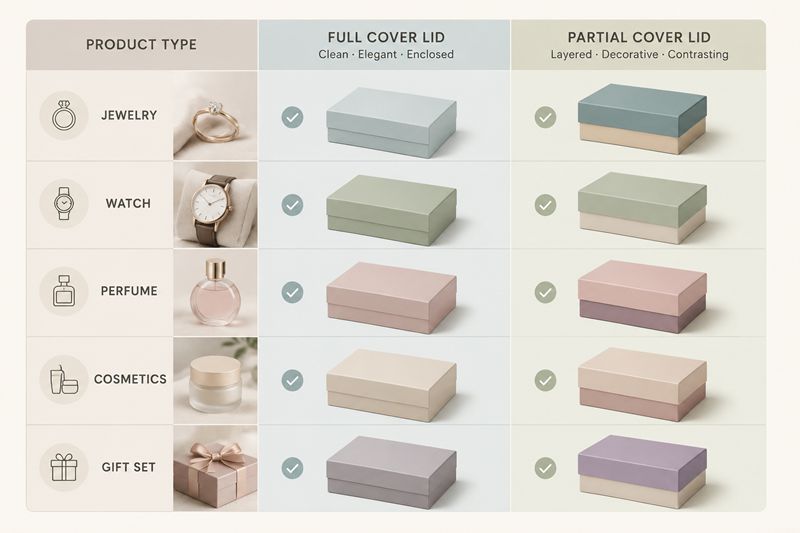 Lid Style for Different Products