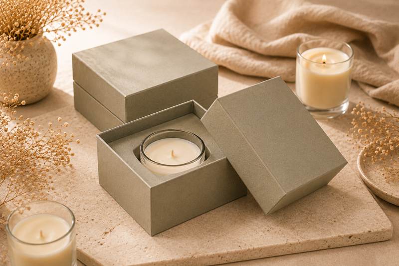 Lid and Base Candle Box