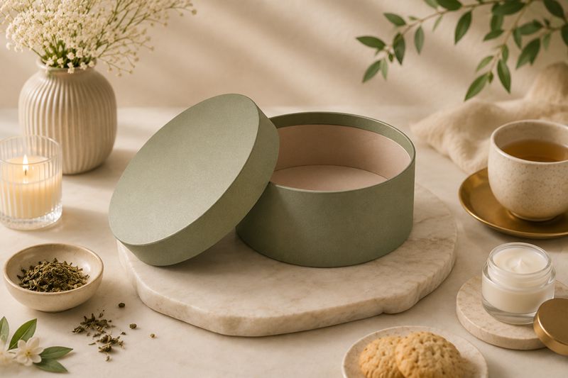 Lid and Base Round Rigid Box