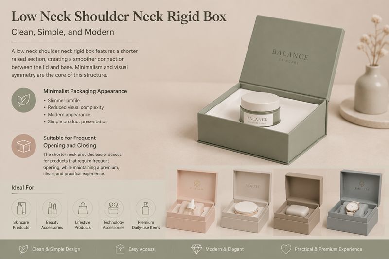 Low Neck Shoulder Neck Rigid Box