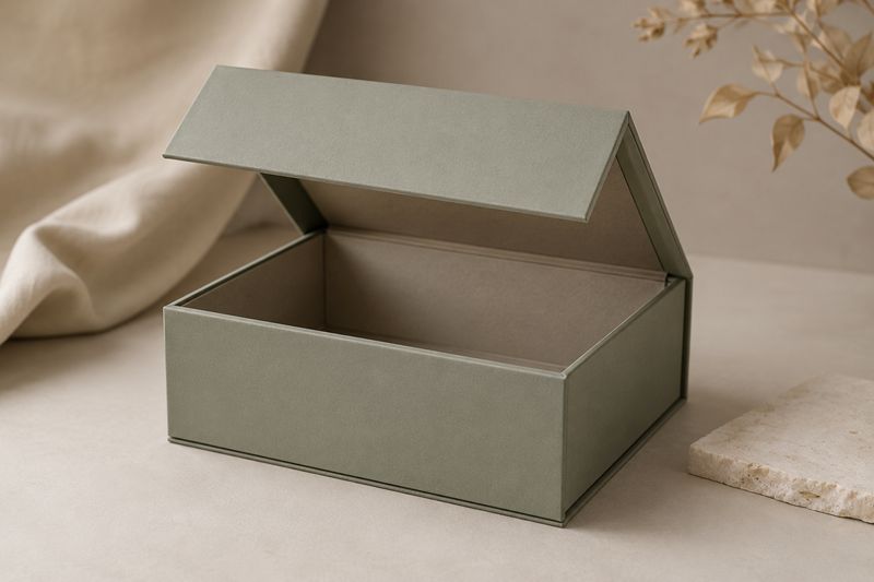 Magnetic Closure Hinged Lid Rigid Box
