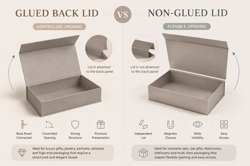 Magnetic Rigid Boxes Lid Attachment Methods