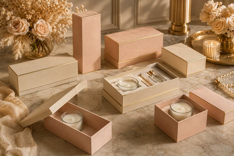 Rectangular Rigid Candle Boxes