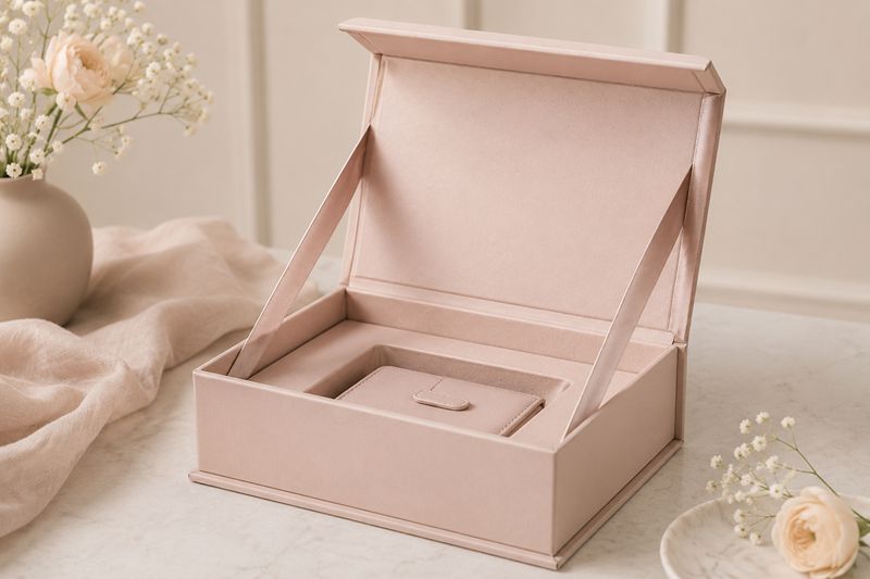 Ribbon Closure Hinged Lid Rigid Box