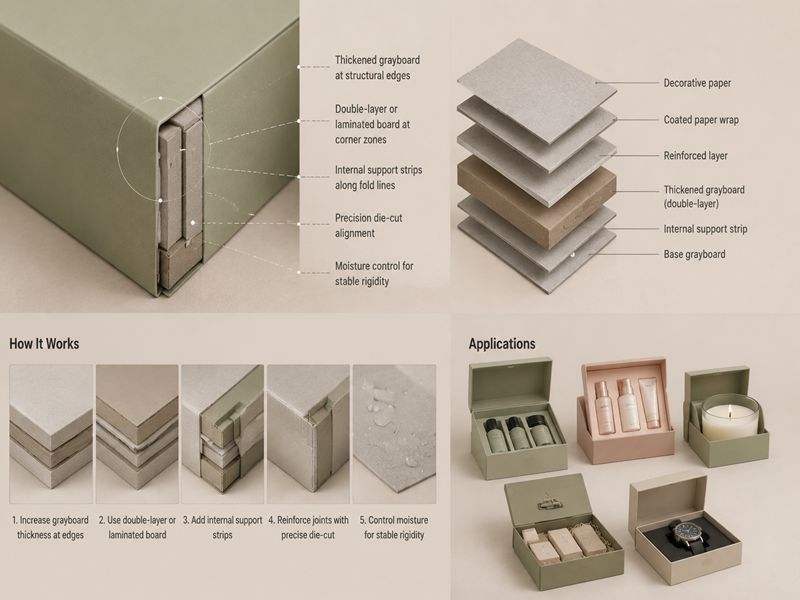 Thickened Grayboard Corner Construction