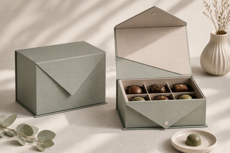 Triangular Flap Magnetic Rigid Box