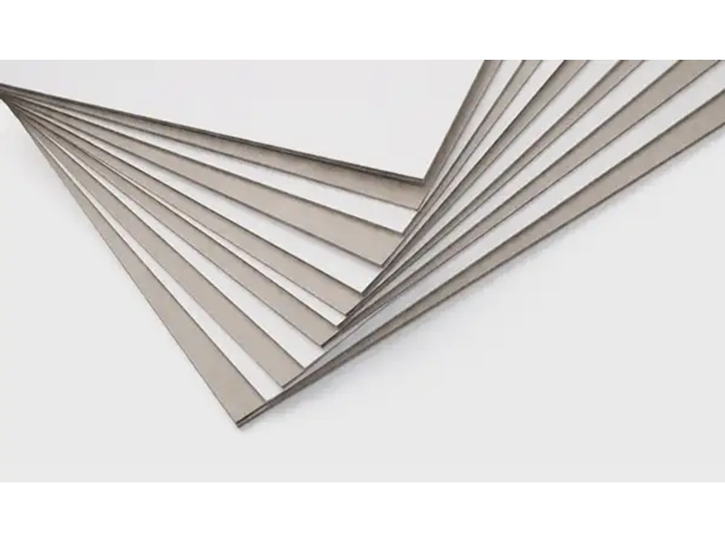 Paperboard sheets illustrating material specification checks